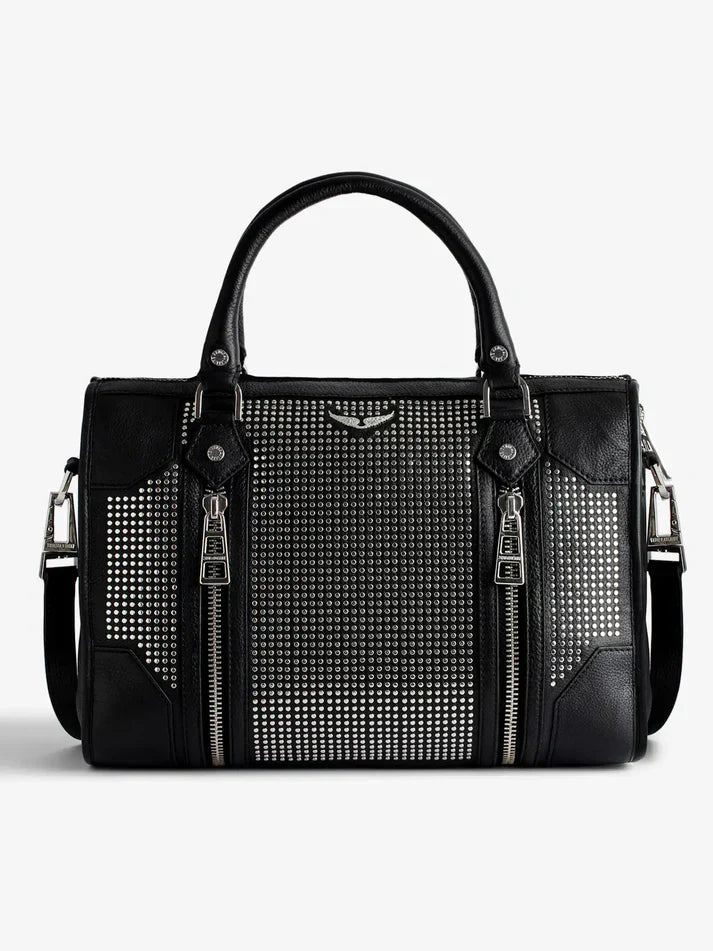 Zadig & Voltaire  -  Sac noir à clous femme