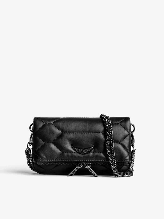 Zadig & Voltaire - Women's quilted matte black Rocky bag